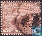West-Australië - Zwaan W.A. perforatie - 1906, Postzegels en Munten, Postzegels | Oceanië, Gestempeld, Verzenden