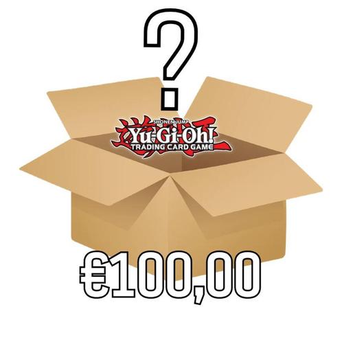 Yu-Gi-Oh Mystery Box (van 50, 100 of 250 Euro), Hobby en Vrije tijd, Verzamelkaartspellen | Yu-gi-Oh!, Booster, Nieuw, Foil, Verzenden