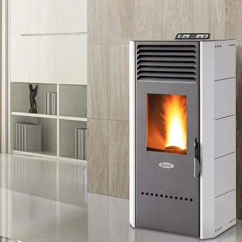 Pelletkachel Bio80 7 kW verwarmt tot 240m3 met warme lucht, Maison & Meubles, Poêles, Envoi