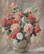 Franse school (XIX) - Still life with roses, Antiek en Kunst