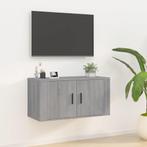 vidaXL Meuble TV mural Sonoma gris 80x34,5x40 cm, Maison & Meubles, Armoires | Mobilier de télévision, Verzenden, Neuf