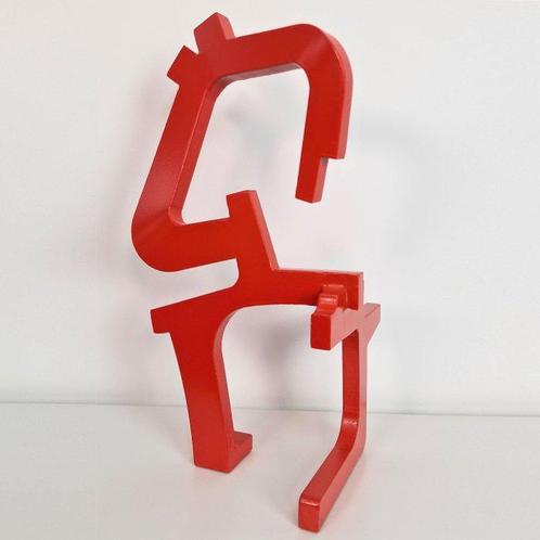 José Soler Art - Sculpture, Aiki 40. Red - 40 cm - Acier -, Antiek en Kunst, Kunst | Schilderijen | Modern