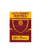 1972 ALFA ROMEO MONTREAL INSTRUCTIEBOEKJE FRANS