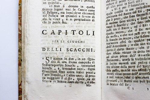 Bisteghi - Giuoco Pratico - 1760, Antiek en Kunst, Antiek | Boeken en Manuscripten