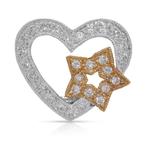 Zonder Minimumprijs - Hanger Tweekleurig -  0.28ct. tw.
