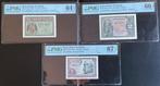 Spanje. - 3 banknotes - all graded - various dates - Pick, Timbres & Monnaies, Monnaies | Pays-Bas