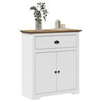 vidaXL Gangkast BODO 80x35x90 cm wit en bruin, Huis en Inrichting, Kasten | Overige, Verzenden, Nieuw