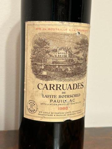 1988 Carruades de Lafite Rothschild, 2nd wine Chateau Lafite