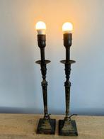 Tafellamp (2) - Kolom tafellampen - Metaal - klassieke, Antiek en Kunst