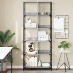 vidaXL Boekenrek 78,5x33x188,5 cm bewerkt hout grijs sonoma, Huis en Inrichting, Verzenden, Nieuw