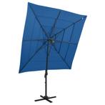 vidaXL Parasol 4-laags met aluminium paal 250x250 cm, Tuin en Terras, Verzenden, Nieuw