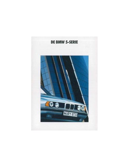 1990 BMW 5 SERIE BROCHURE NEDERLANDS, Boeken, Auto's | Folders en Tijdschriften, Ophalen of Verzenden
