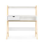 Klein bureau - met lade - 99x50x109 cm - met lade - wit