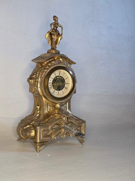 Klok - Messing - 1930-1940, Antiek en Kunst, Curiosa en Brocante