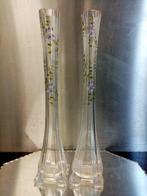 Vase - Paire de vases soliflores émaillés Art nouveau avec, Antiek en Kunst