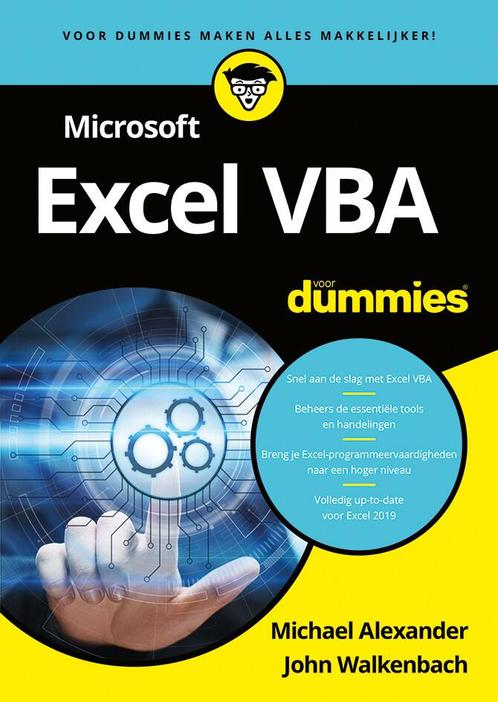 Microsoft Excel VBA voor Dummies (9789045356167), Livres, Informatique & Ordinateur, Envoi