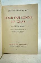 Ernest Hemingway / Fontanarosa - Pour qui sonne le glas -, Antiquités & Art