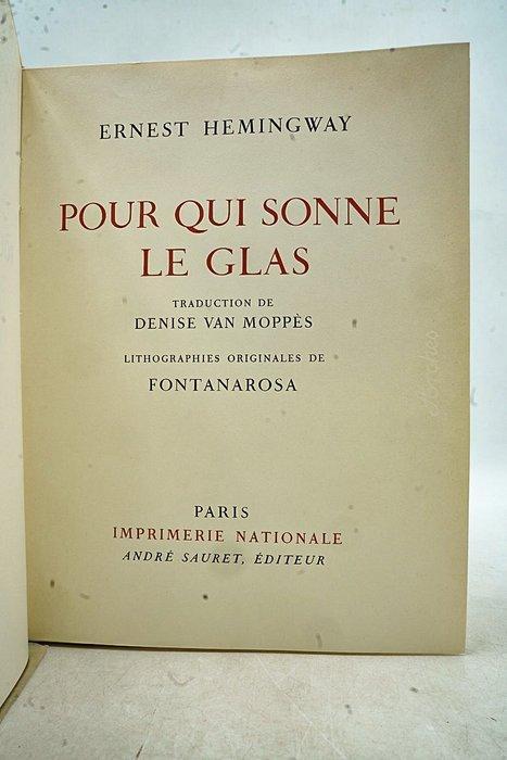 Ernest Hemingway / Fontanarosa - Pour qui sonne le glas -, Antiek en Kunst, Antiek | Boeken en Manuscripten