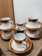 Limoges - Tasse à café (12) - Porcelaine, Glacis, Or -