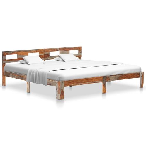 vidaXL Bedframe zonder matras massief hout 200x200 cm, Huis en Inrichting, Slaapkamer | Bedden, Nieuw, Verzenden