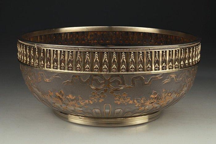 Emile Puiforcat, Daum - Taartstandaard - .950 zilver, Antiek en Kunst, Kunst | Designobjecten