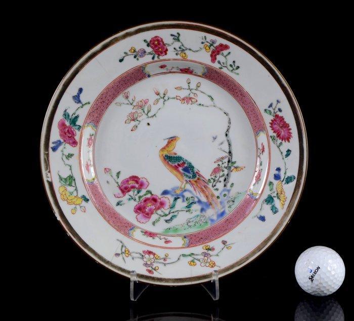 Een Chinese famille rose en vergulde Pauw schaal. -, Antiek en Kunst, Antiek | Overige Antiek