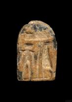 Oud-Egyptisch Speksteen Plaque van een tilapia-vis gewijd, Antiek en Kunst