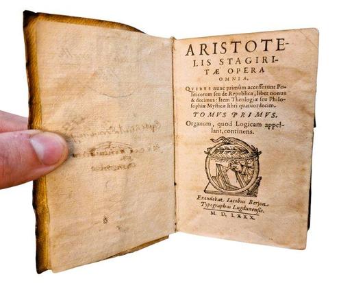 Aristoteles - Opera Omnia - 1580, Antiek en Kunst, Antiek | Boeken en Manuscripten