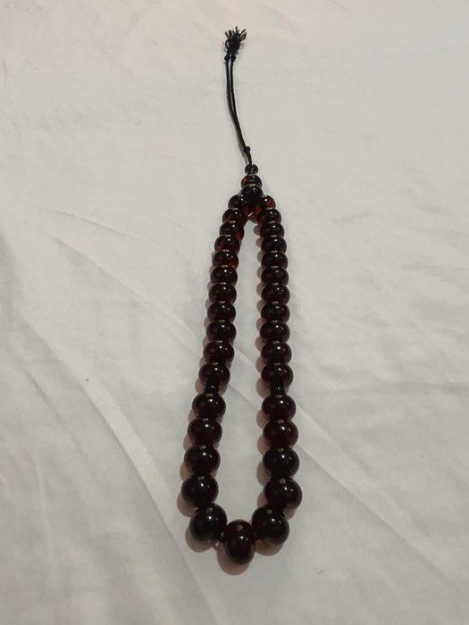 Rozenkrans - Amber - 1980-1990 - Zeldzame gebedskralen, Antiek en Kunst, Curiosa en Brocante