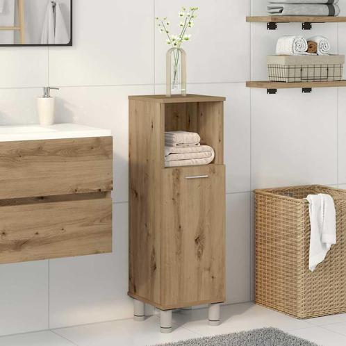 vidaXL Badkamerkast 30x30x95 cm bewerkt hout artisanaal, Huis en Inrichting, Badkamer | Badkamermeubels, Nieuw, Verzenden