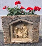 sculptuur, Natività calcarea - 30 cm - Kalksteen, Antiek en Kunst