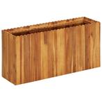 vidaXL Plantenbak verhoogd 100x30x50 cm massief acaciahout, Verzenden, Nieuw