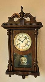 Wandklok - Franz Hermle & Sons FHS - Glas, Hout, Messing -, Antiek en Kunst, Antiek | Klokken