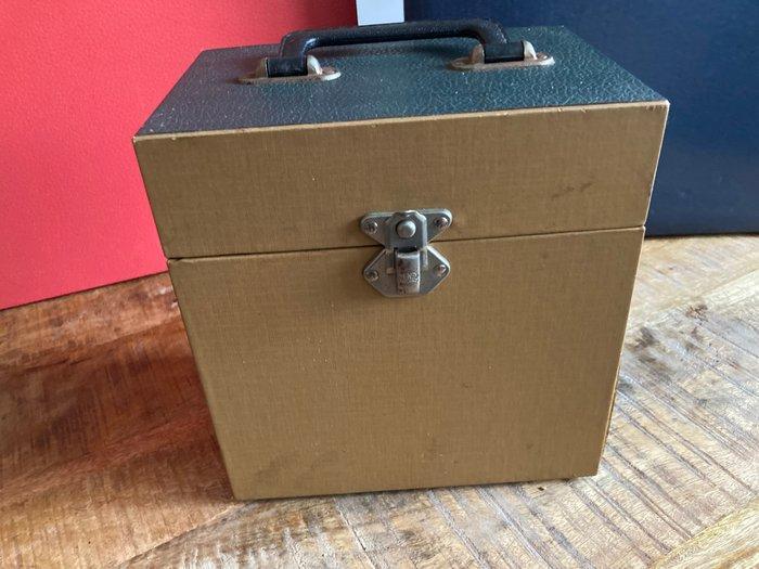 Opbergkoffer (3) - LP & Singel - Hout & Skai, Antiek en Kunst, Curiosa en Brocante