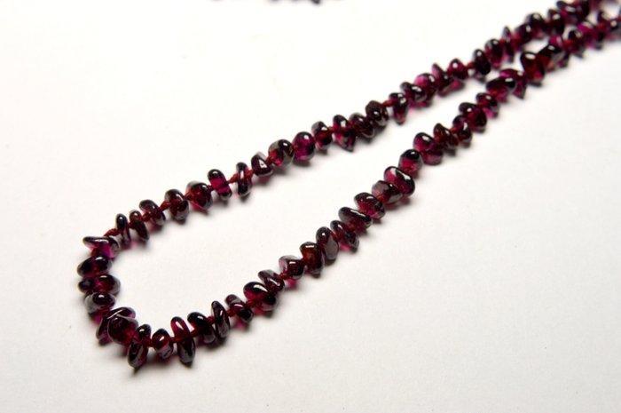 Granaat - Rode Boheemse granaatstenen - 38,2 g - Halsketting, Verzamelen, Mineralen en Fossielen