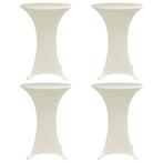 vidaXL Statafelhoes 4 st stretch Ø80 cm crème, Tuin en Terras, Verzenden, Nieuw