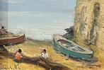 Gaetano Bocchetti (1888-1990) - Marina con Barche