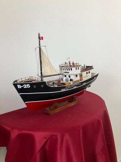 Objets maritimes - Bois, Coton, Laiton- Kotter Robbe B-25, Antiek en Kunst, Curiosa en Brocante