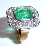 Ring - 18 karaat Geel goud - 3.80ct. tw. Diamant, Nieuw