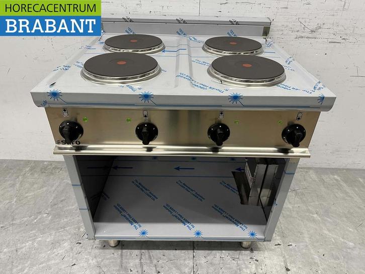 Plaque de cuisson électrique Saro 4 feux en acier inoxydable, Articles professionnels, Horeca | Autre, Envoi
