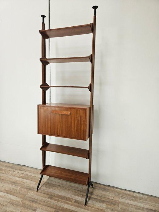 Boekenkast - IJzer, Messing, Teak - Scandinavische, Antiek en Kunst, Kunst | Designobjecten