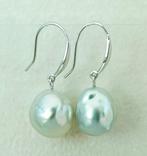 Zonder minimumprijs - Oorbellen - 18 karaat Witgoud Parel -, Nieuw