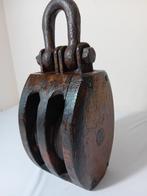 Maritieme objecten - Esdoornhout Pockhout ijzer, Antiek en Kunst