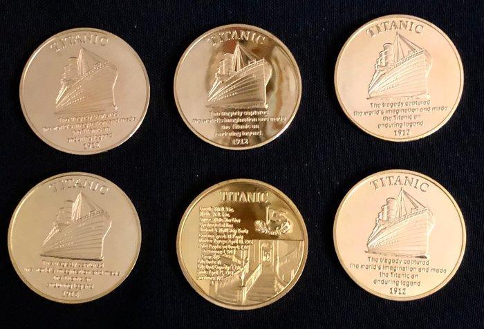 Maritieme objecten (6) - TITANIC Commemorative medals -, Antiquités & Art, Antiquités | Jouets