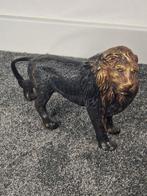 Beeld, Bronzen leeuw - 1,2 kg - 14 cm - Brons, Antiek en Kunst