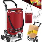 Boodschappentrolley - met steekwagenfunctie -  3+3, Verzenden