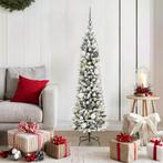 vidaXL Slanke Kerstboom met decoratieve touwlichten Wit 150, Verzenden, Nieuw