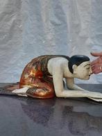 Serviteur/adorateur thaïlandais à genoux 63 cm - Pose, Antiquités & Art
