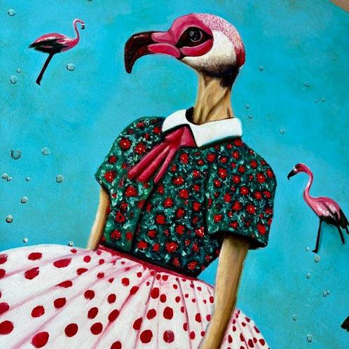 “ Dada “ - Flamenkillo XXL, Antiek en Kunst, Kunst | Schilderijen | Modern