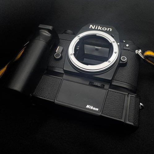Nikon EM + Nippon kogaku Micro-Nikkor 55mm f/3.5 Appareil, Audio, Tv en Foto, Fotocamera's Analoog